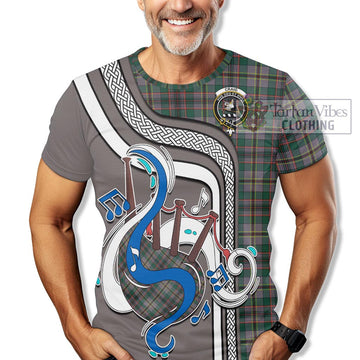 Craig Ancient Tartan T-Shirt with Epic Bagpipe Style