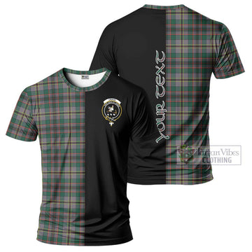 Craig Ancient Tartan T-Shirt with Family Crest and Half Of Me Style