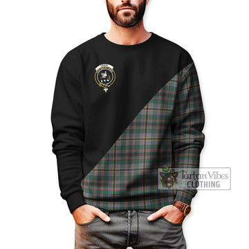 Craig Ancient Tartan Sweatshirt with Family Crest and Military Logo Style