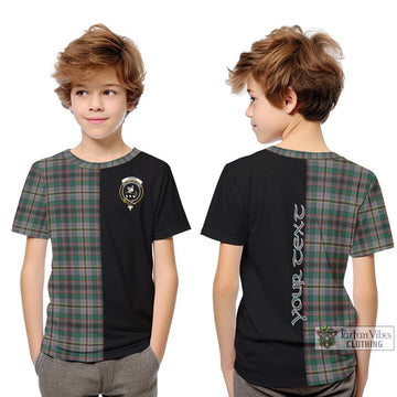 Craig Ancient Tartan Kid T-Shirt with Family Crest and Half Of Me Style