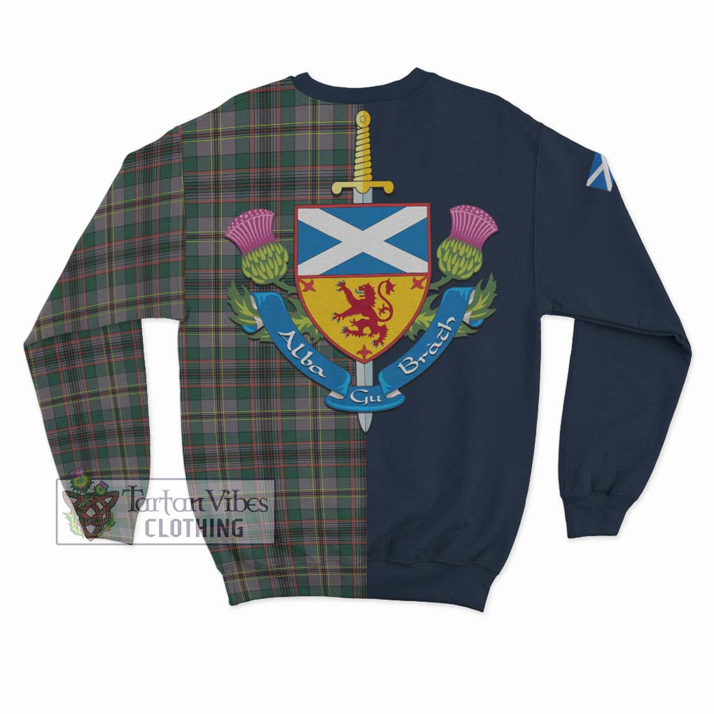 Tartan Vibes Clothing Craig Ancient Tartan Sweatshirt with Scottish Lion Royal Arm Half Style