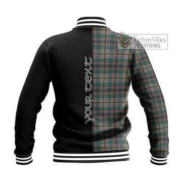 Craig Ancient Tartan Baseball Jacket with Family Crest and Half Of Me Style