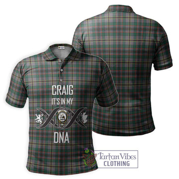 Craig Ancient Tartan Polo Shirt with Family Crest DNA In Me Style