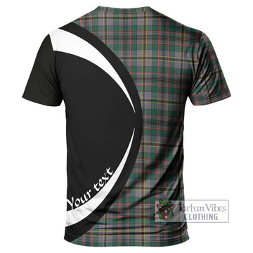 Craig Ancient Tartan T-Shirt with Family Crest Circle Style