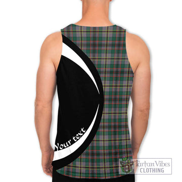 Craig Ancient Tartan Men's Tank Top with Family Crest Circle Style