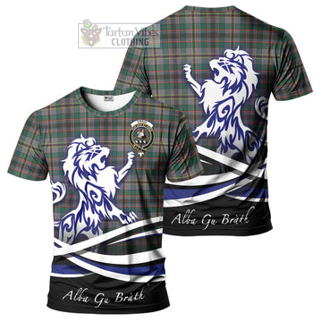 Craig Ancient Tartan Cotton T-shirt with Alba Gu Brath Regal Lion Emblem