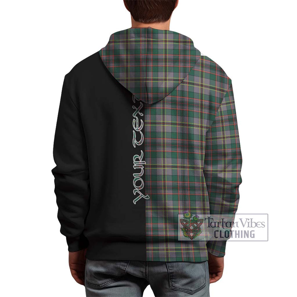 Craig Ancient Tartan Hoodie with Family Crest and Half Of Me Style - Tartanvibesclothing Shop