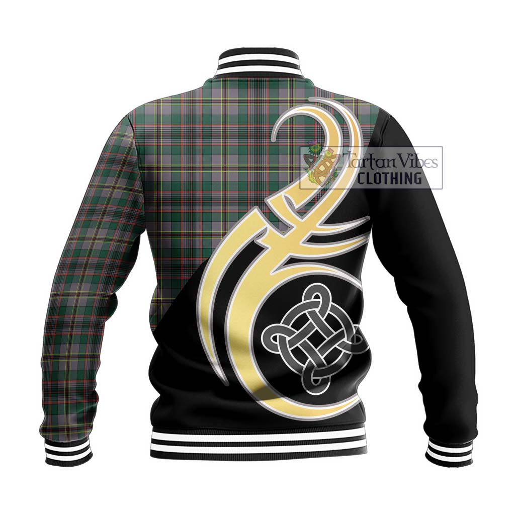 Craig Ancient Tartan Baseball Jacket with Family Crest and Celtic Symbol Style - Tartan Vibes Clothing