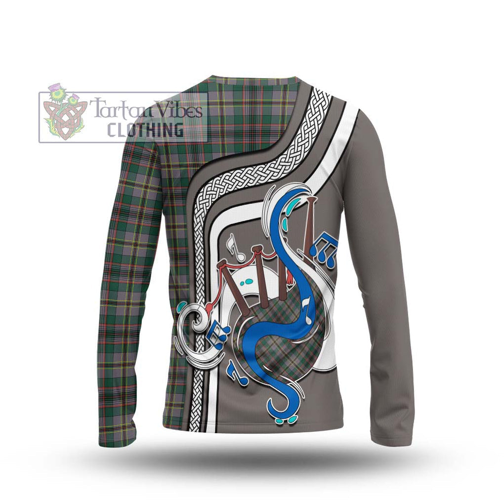 Tartan Vibes Clothing Craig Ancient Tartan Long Sleeve T-Shirt with Epic Bagpipe Style