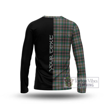 Craig Ancient Tartan Long Sleeve T-Shirt with Family Crest and Half Of Me Style