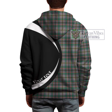 Craig Ancient Tartan Hoodie with Family Crest Circle Style