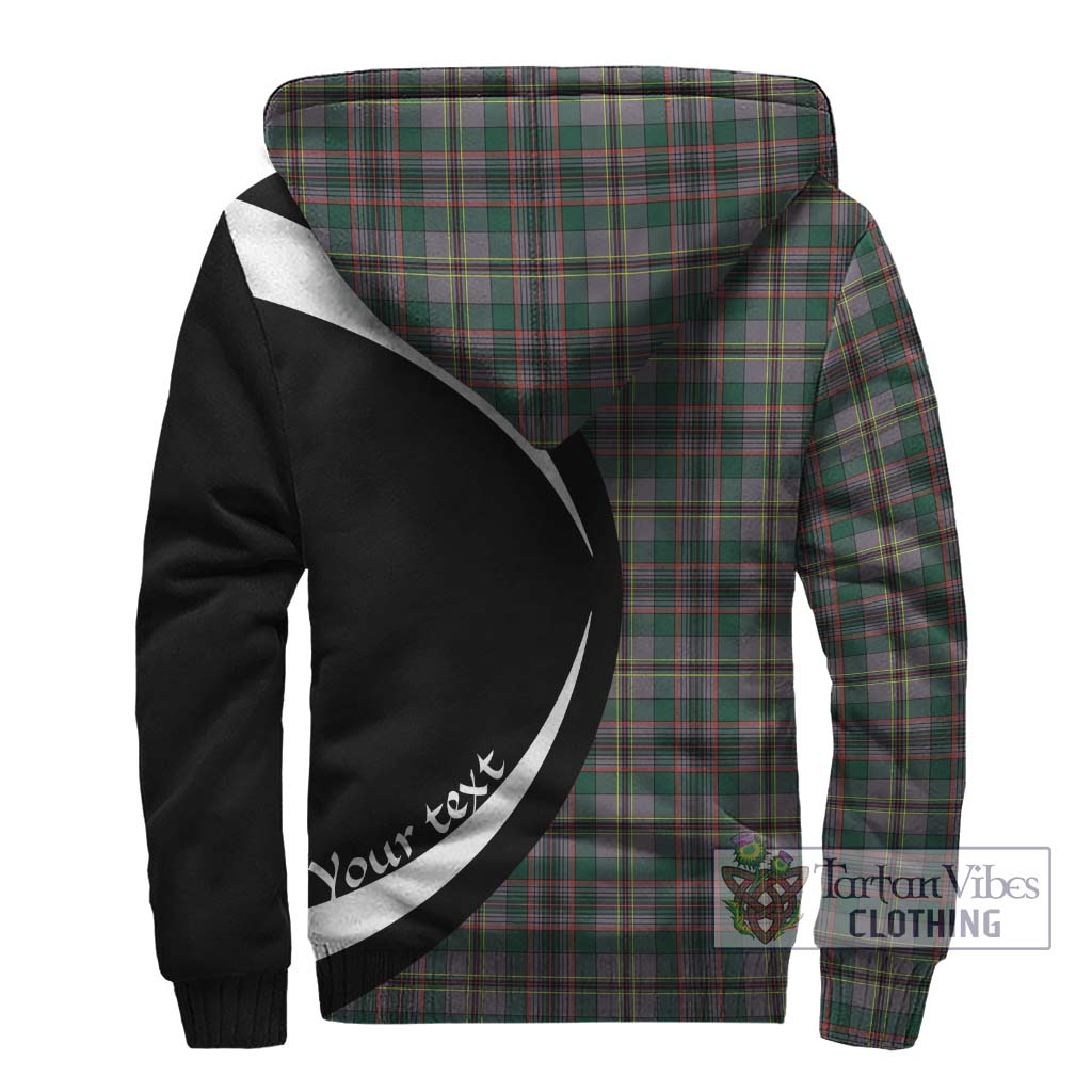 Craig Ancient Tartan Sherpa Hoodie with Family Crest Circle Style - Tartan Vibes Clothing