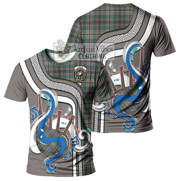 Craig Ancient Tartan T-Shirt with Epic Bagpipe Style