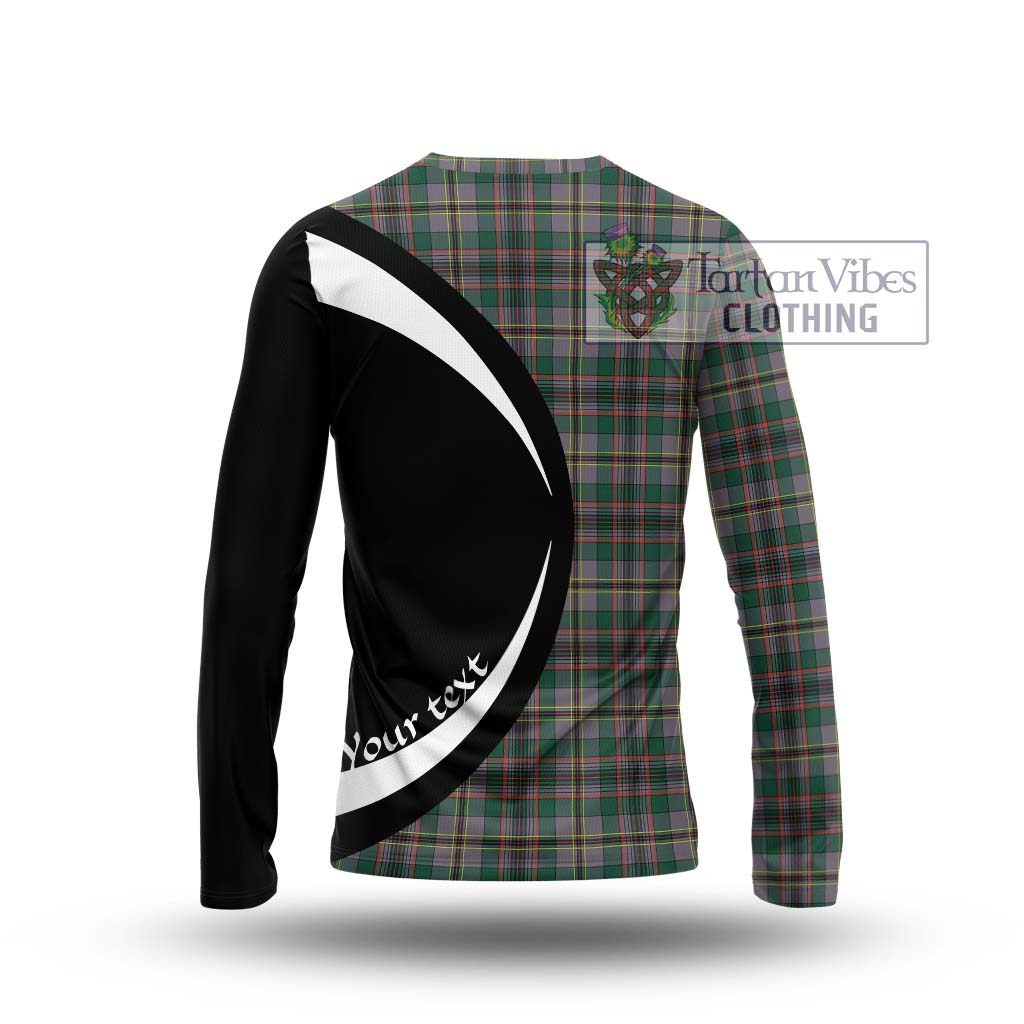 Craig Ancient Tartan Long Sleeve T-Shirt with Family Crest Circle Style - Tartan Vibes Clothing