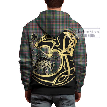 Craig Ancient Tartan Hoodie with Family Crest Celtic Wolf Style