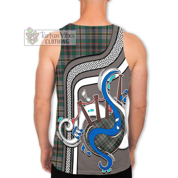 Craig Ancient Tartan Men's Tank Top with Epic Bagpipe Style