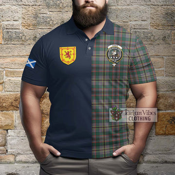 Craig Ancient Tartan Polo Shirt Alba with Scottish Lion Royal Arm Half Style