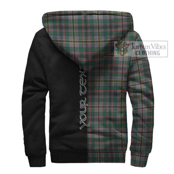 Craig Ancient Tartan Sherpa Hoodie with Family Crest and Half Of Me Style