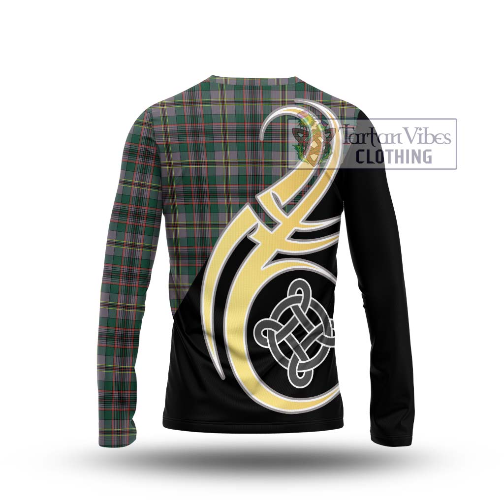 Craig Ancient Tartan Long Sleeve T-Shirt with Family Crest and Celtic Symbol Style - Tartan Vibes Clothing