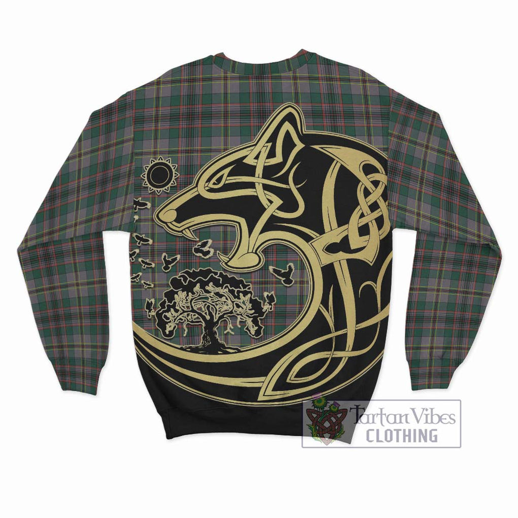 Craig Ancient Tartan Sweatshirt with Family Crest Celtic Wolf Style - Tartan Vibes Clothing