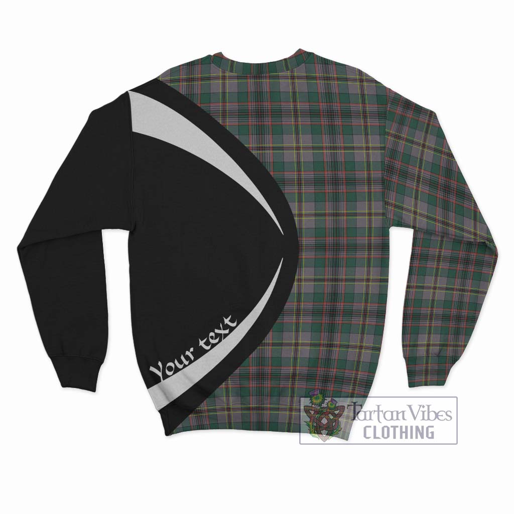 Craig Ancient Tartan Sweatshirt with Family Crest Circle Style - Tartan Vibes Clothing