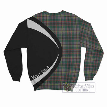 Craig Ancient Tartan Sweatshirt with Family Crest Circle Style