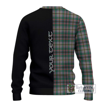 Craig Ancient Tartan Ugly Sweater with Family Crest and Half Of Me Style