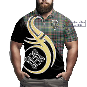 Craig Ancient Tartan Polo Shirt with Family Crest and Celtic Symbol Style