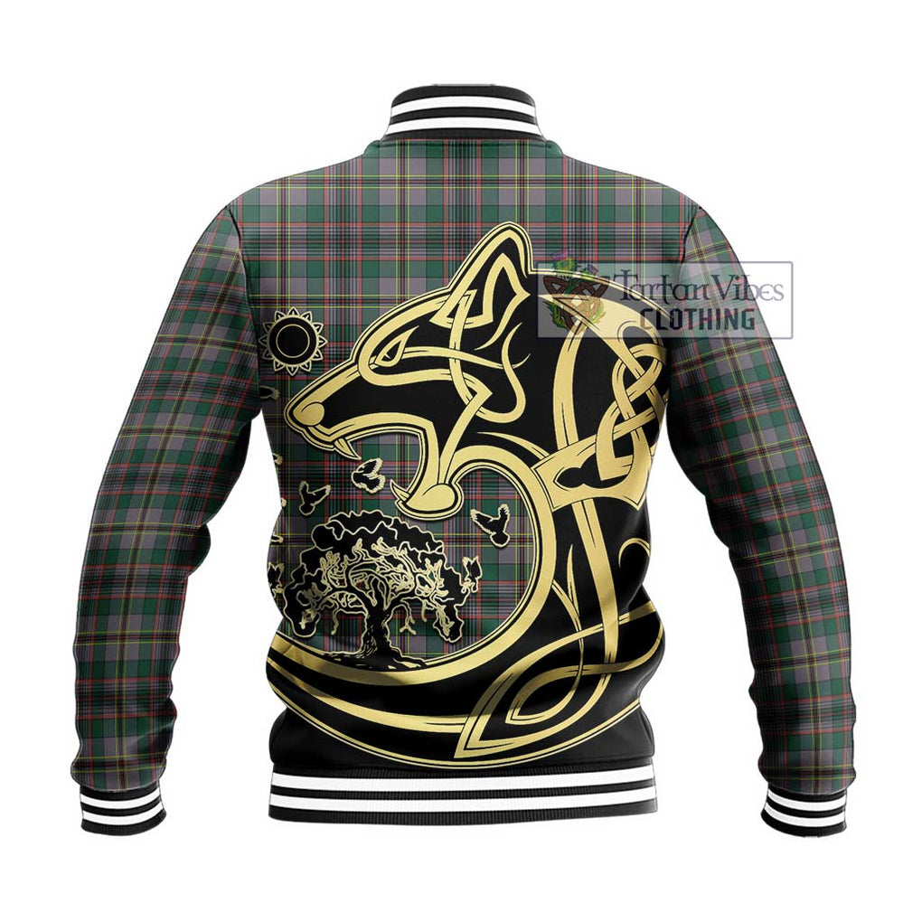 Craig Ancient Tartan Baseball Jacket with Family Crest Celtic Wolf Style - Tartan Vibes Clothing