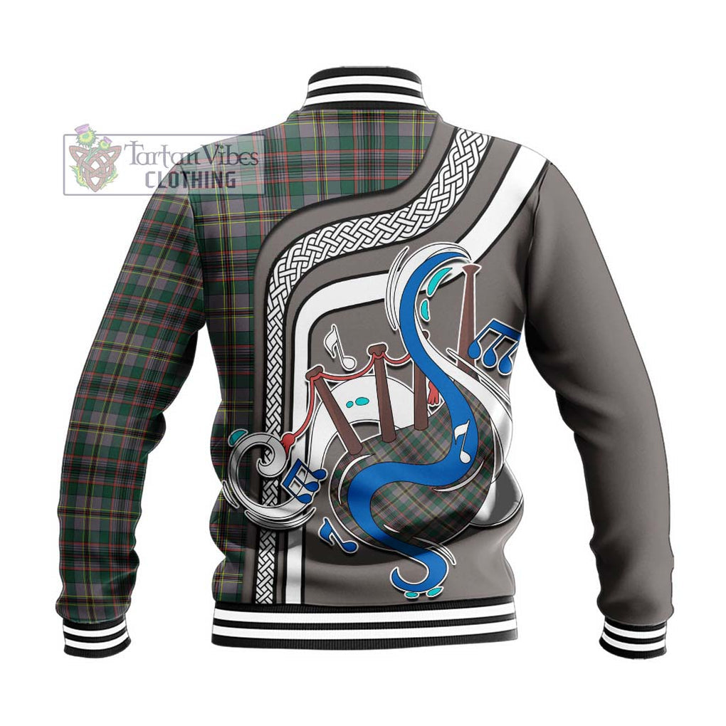 Tartan Vibes Clothing Craig Ancient Tartan Baseball Jacket with Epic Bagpipe Style