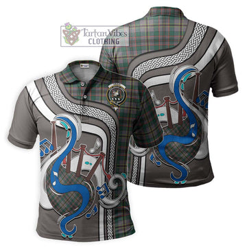 Craig Ancient Tartan Polo Shirt with Epic Bagpipe Style