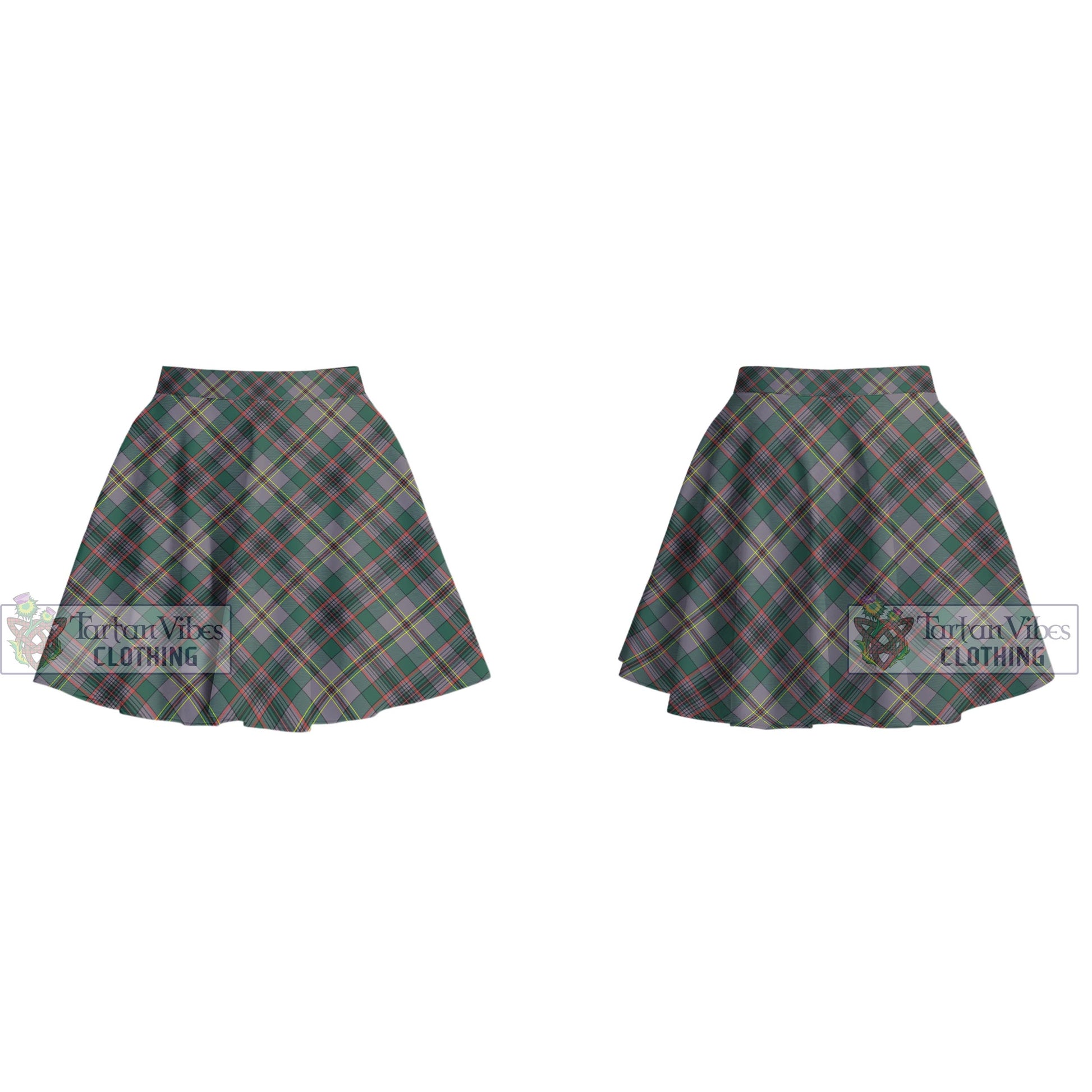 Tartan Vibes Clothing Craig Ancient Tartan Women's Plated Mini Skirt