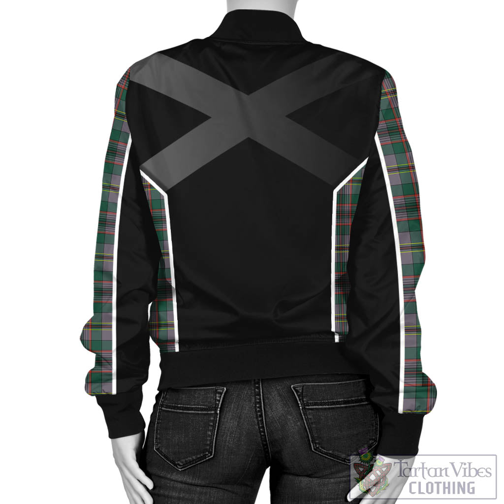 Tartan Vibes Clothing Craig Ancient Tartan Bomber Jacket with Family Crest and Scottish Thistle Vibes Sport Style