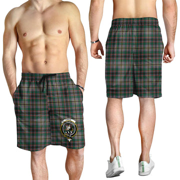 Craig Ancient Tartan Mens Shorts with Family Crest