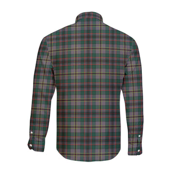 Craig Ancient Tartan Long Sleeve Button Up Shirt with Family Crest