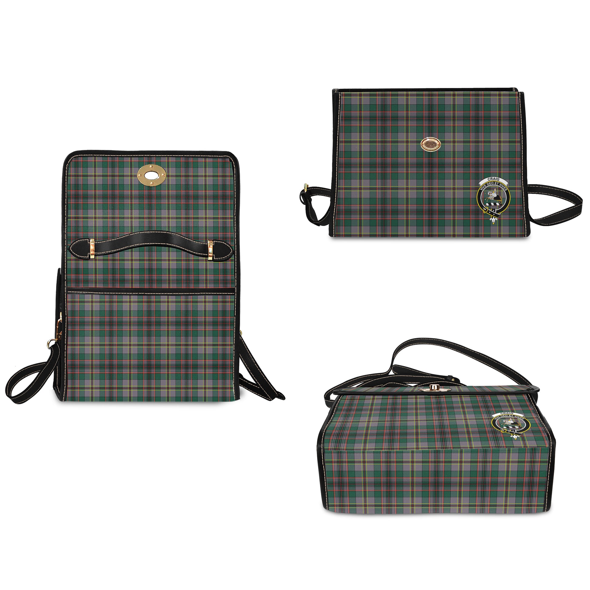 craig-ancient-tartan-leather-strap-waterproof-canvas-bag-with-family-crest