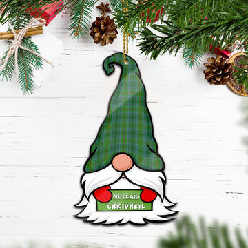 Cranston Gnome Christmas Ornament with His Tartan Christmas Hat