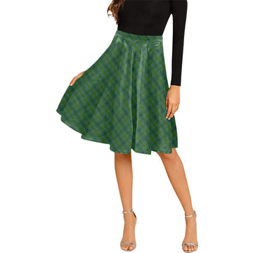 Cranston Tartan Melete Pleated Midi Skirt