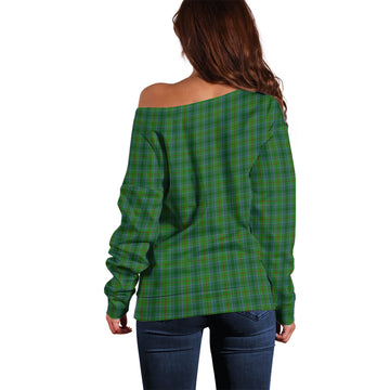 Cranston Tartan Off Shoulder Women Sweater