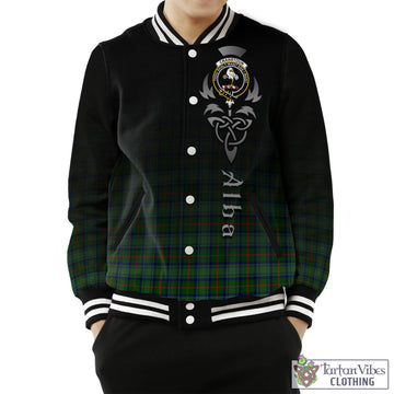 Cranstoun (Cranston) Tartan Baseball Jacket Featuring Alba Gu Brath Family Crest Celtic Inspired