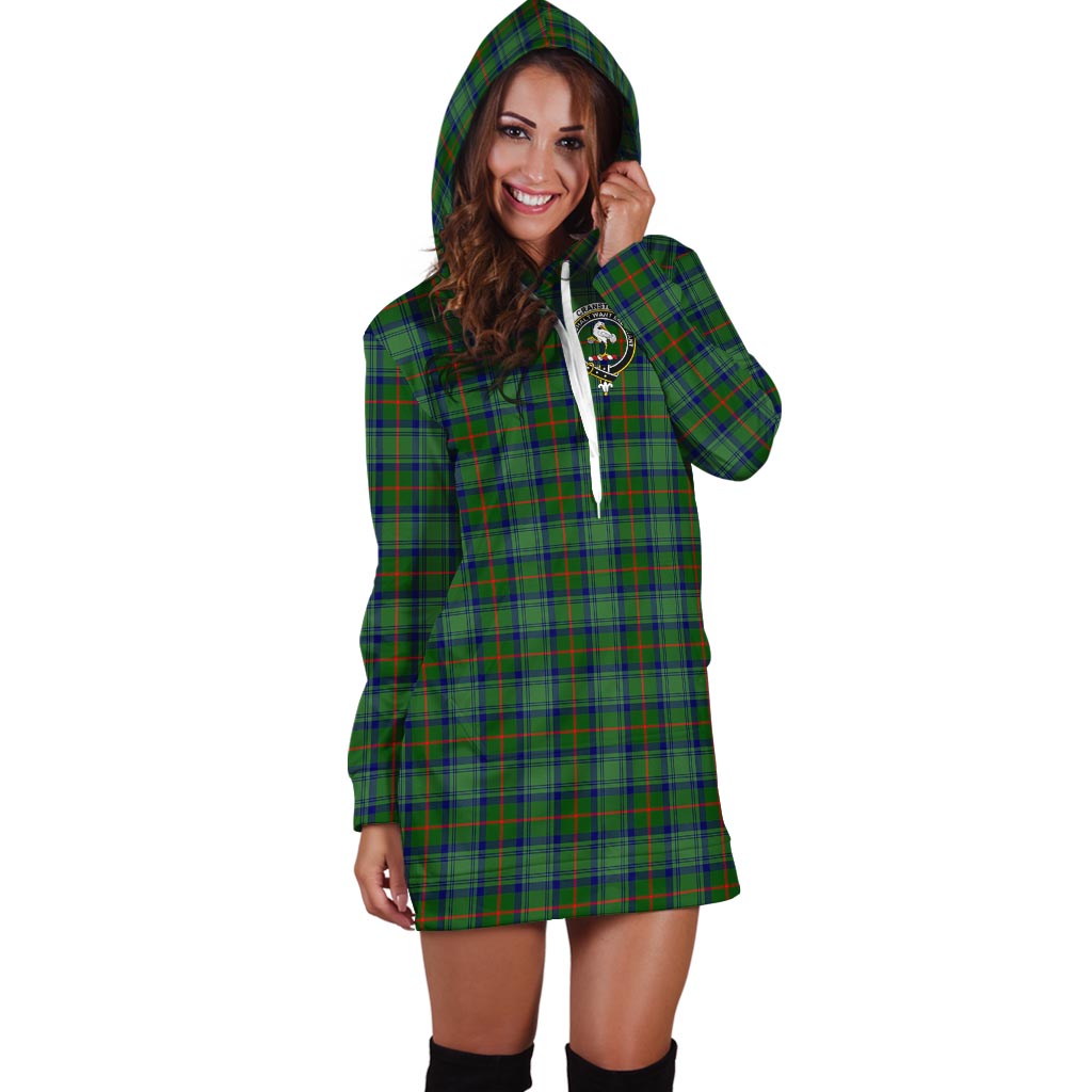 Cranstoun (Cranston) Tartan Hoodie Dress with Family Crest - Tartan Vibes Clothing