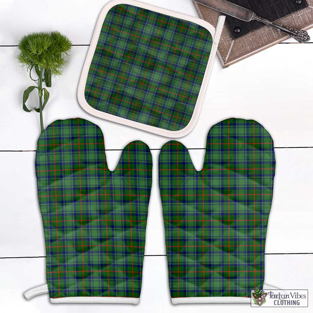 Cranstoun (Cranston) Tartan Combo Oven Mitt & Pot-Holder Combo 1 Oven Mitt & 1 Pot-Holder White - Tartan Vibes Clothing