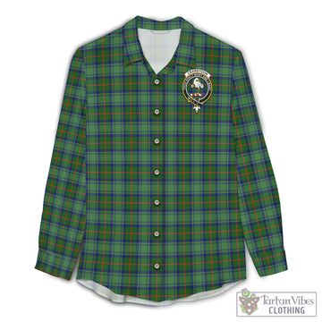 Cranstoun (Cranston) Tartan Women's Casual Shirt with Family Crest