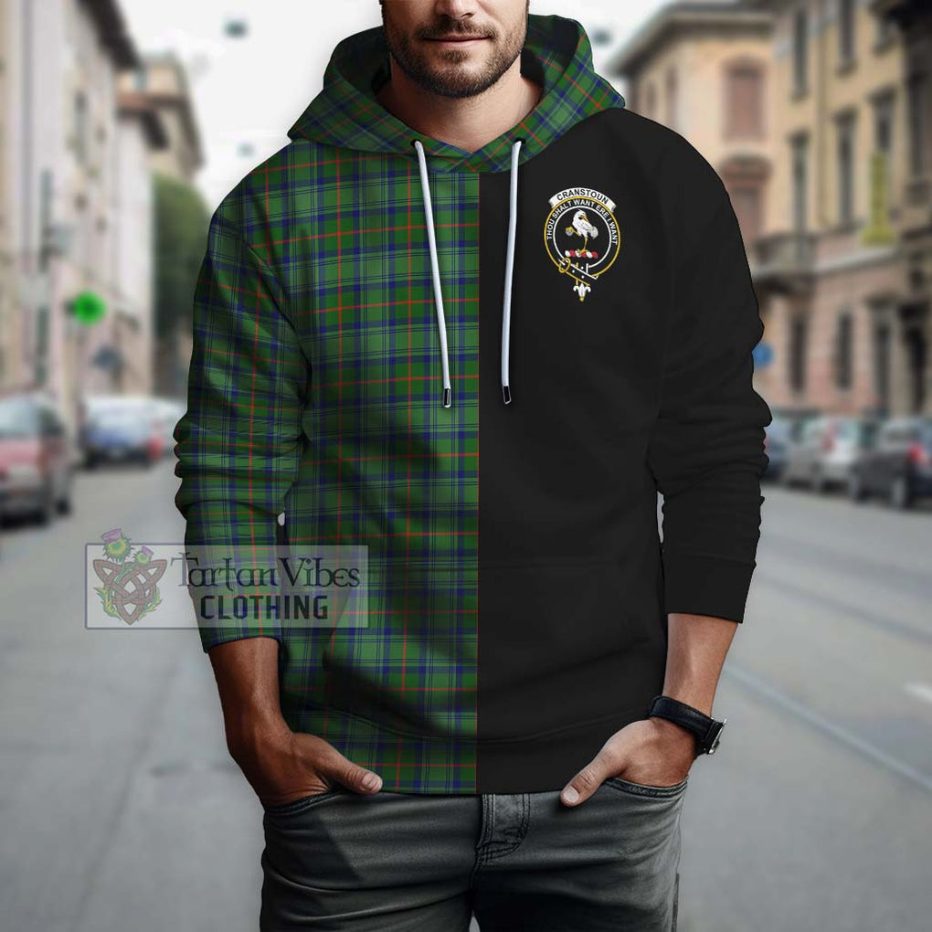 Cranstoun (Cranston) Tartan Hoodie with Family Crest and Half Of Me Style Zip Hoodie - Tartanvibesclothing Shop