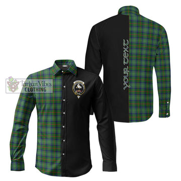 Cranstoun (Cranston) Tartan Long Sleeve Button Shirt with Family Crest and Half Of Me Style