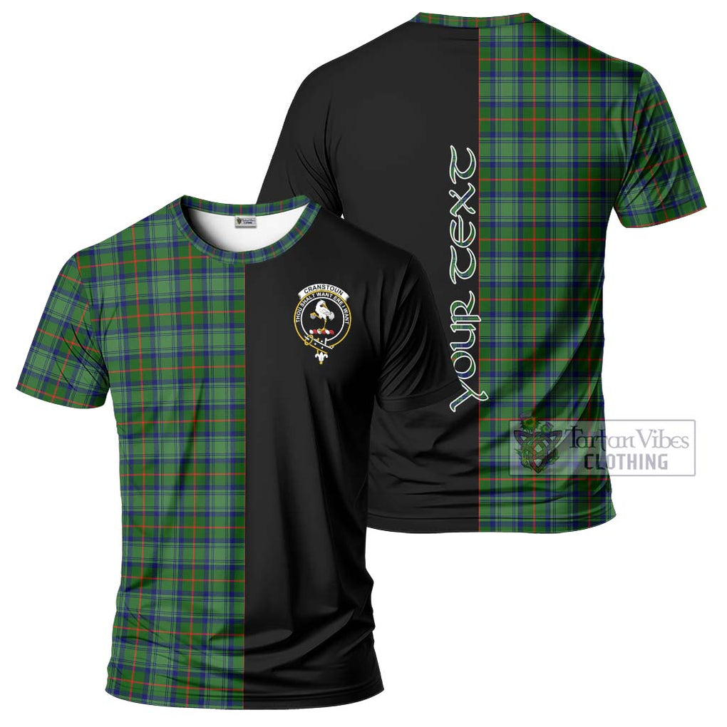 Cranstoun (Cranston) Tartan T-Shirt with Family Crest and Half Of Me Style Kid's Shirt - Tartanvibesclothing Shop