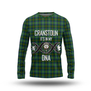 Cranstoun (Cranston) Tartan Long Sleeve T-Shirt with Family Crest DNA In Me Style