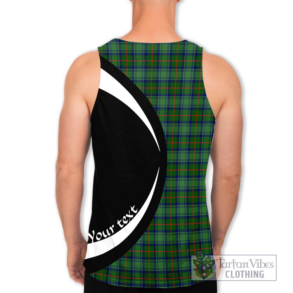 Cranstoun (Cranston) Tartan Men's Tank Top with Family Crest Circle Style - Tartan Vibes Clothing