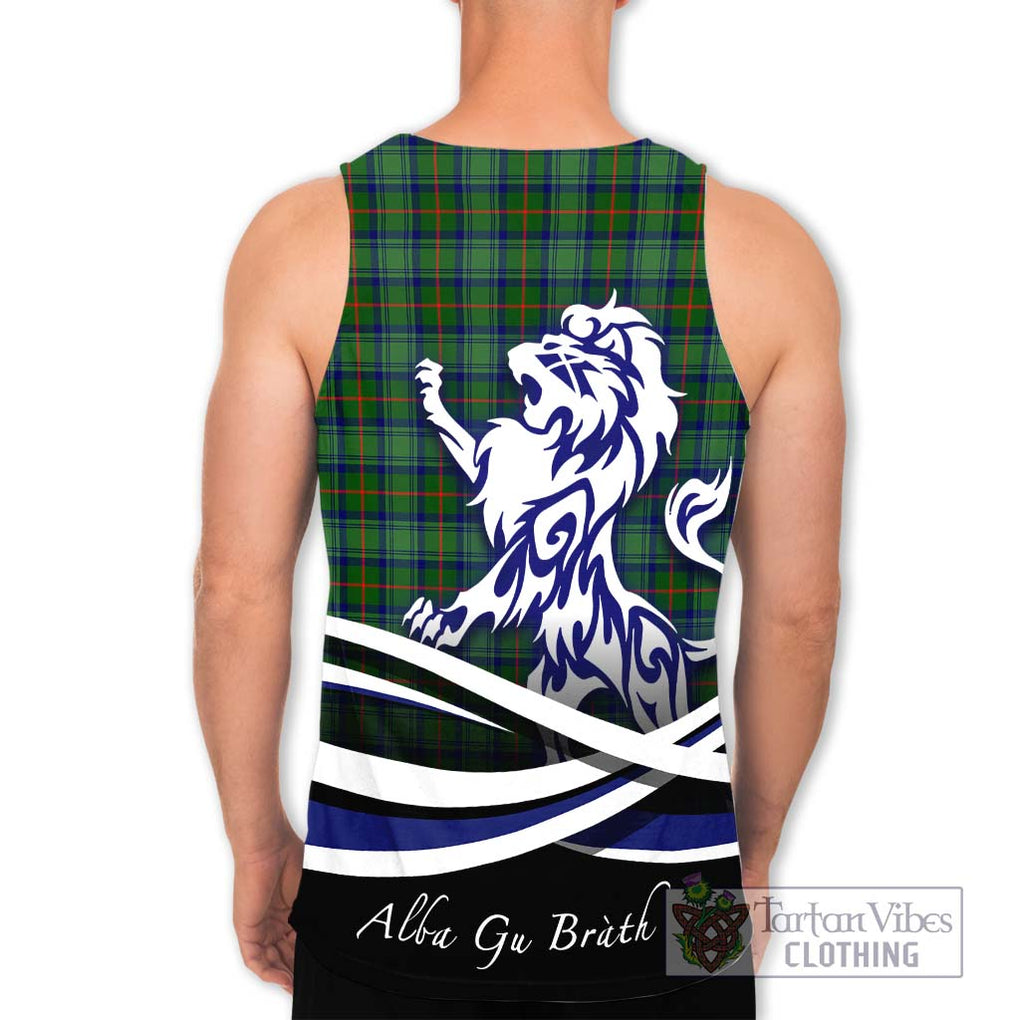 Cranstoun (Cranston) Tartan Men's Tank Top with Alba Gu Brath Regal Lion Emblem - Tartanvibesclothing Shop