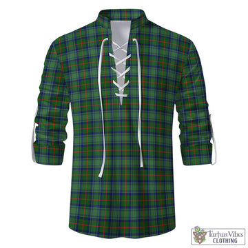 Cranstoun (Cranston) Tartan Men's Scottish Traditional Jacobite Ghillie Kilt Shirt